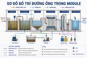 SƠ ĐỒ BỐ TRÍ ĐƯỜNG ỐNG TRONG MODULE
