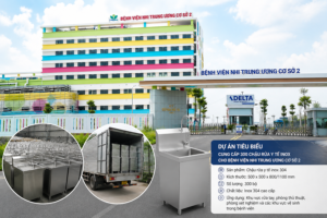 300 chậu rửa y tế cho dự án Bệnh Viện Nhi Trung Ương CS2