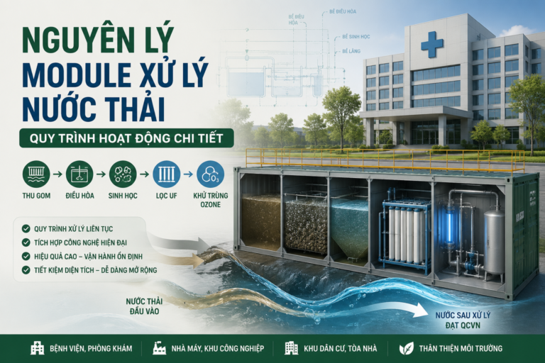 Nguyên Lý Module Xử Lý Nước Thải: Quy Trình Hoạt Động Chi Tiết