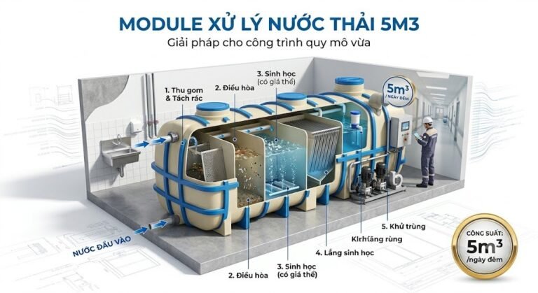 Module Xử Lý Nước Thải 5m3/Ngày: Đừng Đầu Tư Nếu Chưa Biết Sự Thật Này!